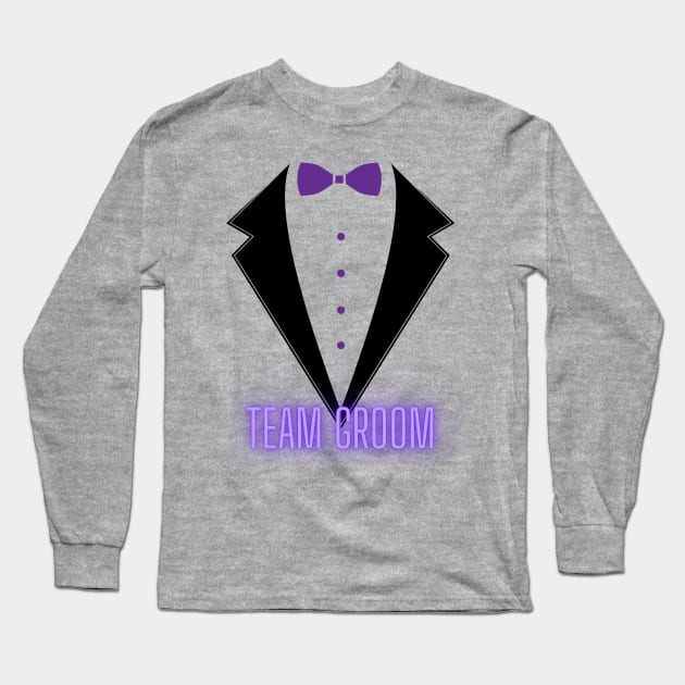 Team Groom Long Sleeve T-Shirt by AJ The DJ Entertainment